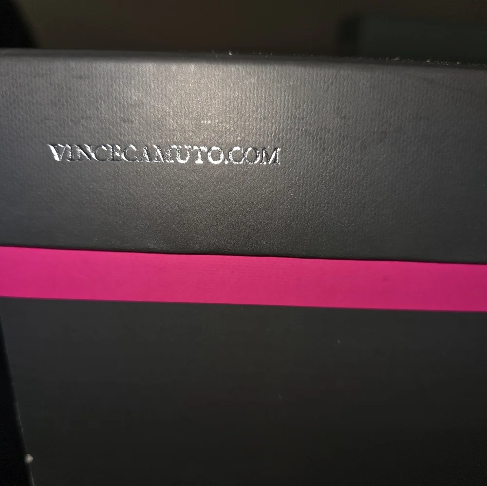 Vince Camuto Plum Croc-Embossed Leather Wide Calf Boots - Picture 10 of 10